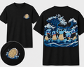 Turtles & Waves Oversized Tee