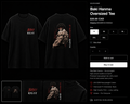 Baki Hanma oversized tee mockup