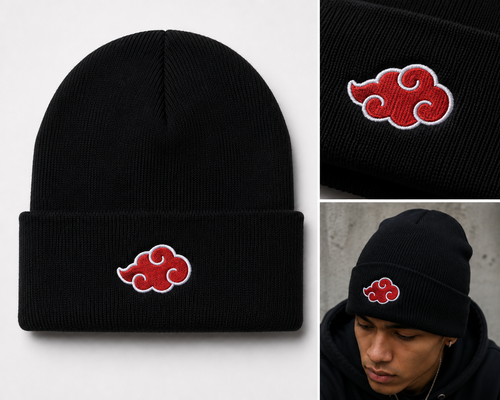 Cloud embroidered beanie