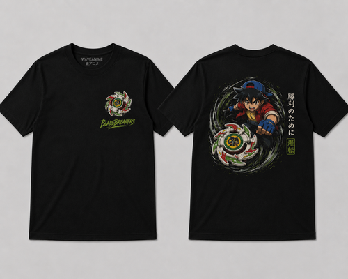Bladebreakers shirt front and back mockup
