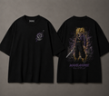 Black Trunks-inspired anime shirt front and back